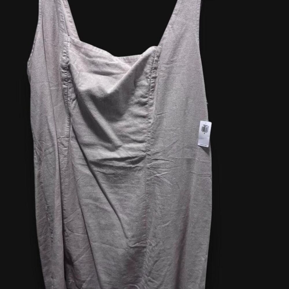 Old Navy Linen Smocked Back Tank Dress Size 3XL